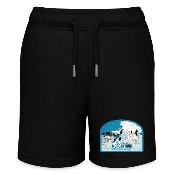 Originalabbildung Wandern Mercantour Park - Stanley/Stella Teenager Bio-Joggingshorts MINI BOLTER - Schwarz - Vorne