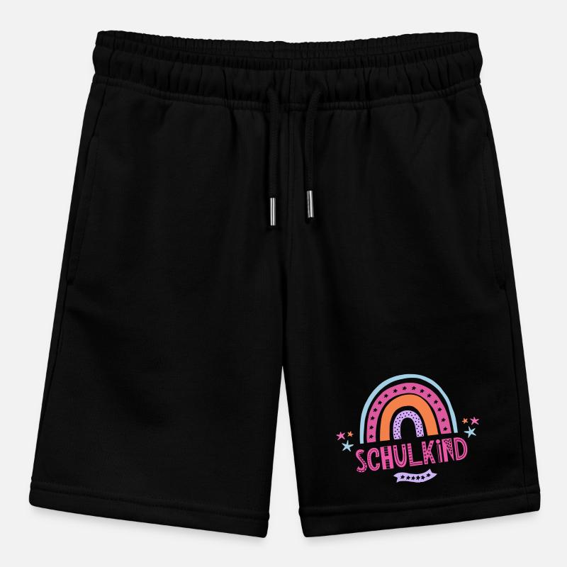Schulkind Regenbogen Pink für Mädchen Boho Stanley/Stella Teenager Bio-Joggingshorts MINI BOLTER