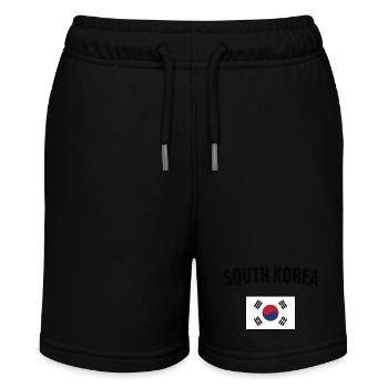 South Korea Flag - Stanley/Stella MINI BOLTER Organic Teen Jogging Shorts - black - Front