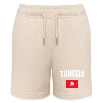 Tunesien Flagge - Stanley/Stella Teenager Bio-Joggingshorts MINI BOLTER - Natur - Vorne
