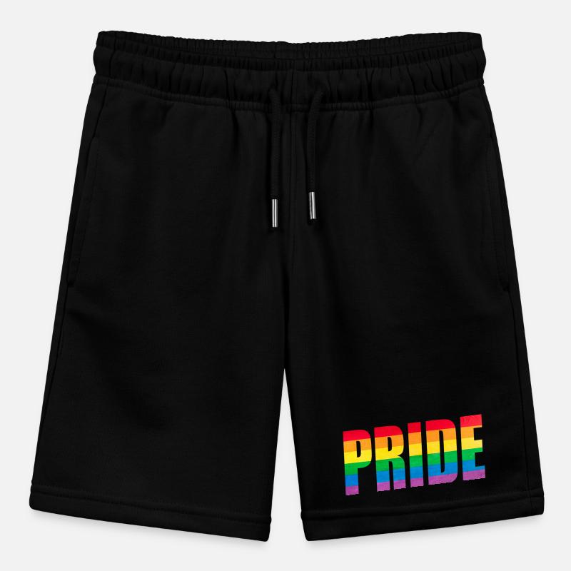 Rainbow Pride Graphic Stanley/Stella MINI BOLTER Organic Teen Jogging Shorts