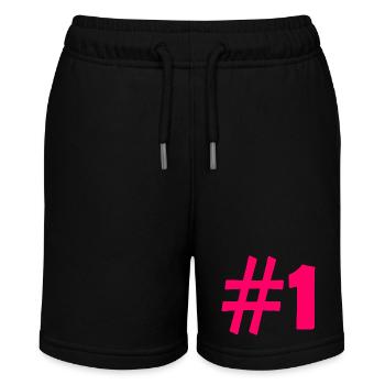 #1 - Stanley/Stella MINI BOLTER Organic Teen Jogging Shorts - black - Front