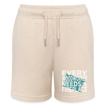 Funshirt Men A Carpenters Prayer Tshirts - Stanley/Stella MINI BOLTER Organic Teen Jogging Shorts - soft Ecru - Front