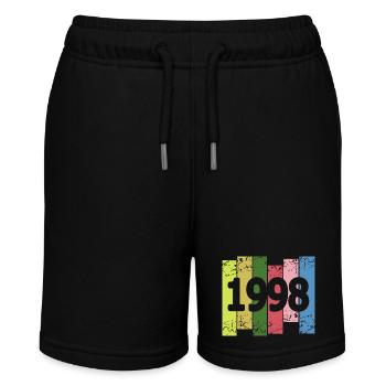 1998 - Stanley/Stella MINI BOLTER Organic Teen Jogging Shorts - black - Front