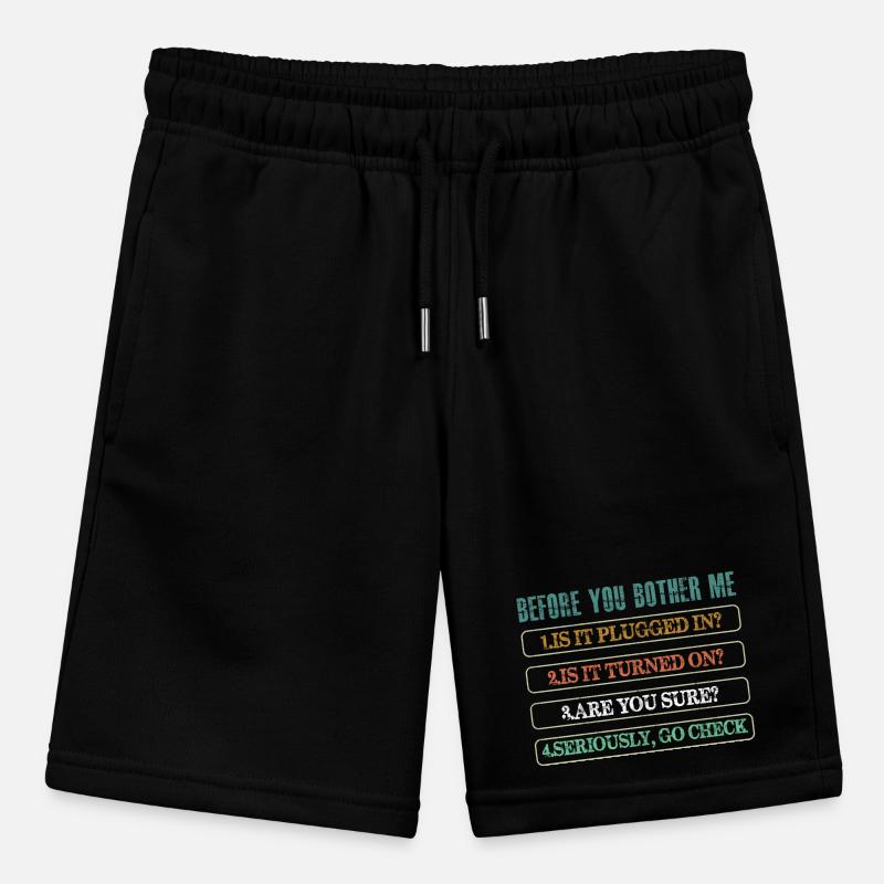 Information Technology Tech Technical Support Stanley/Stella MINI BOLTER Organic Teen Jogging Shorts