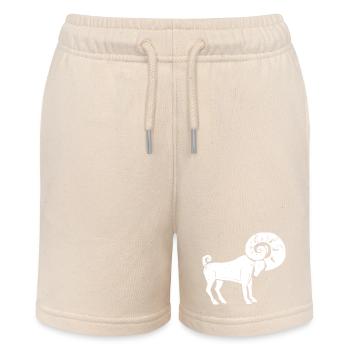 Sternzeichen Widder - Stanley/Stella Teenager Bio-Joggingshorts MINI BOLTER - Natur - Vorne