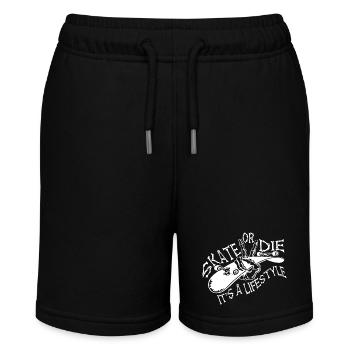 skate or die skateboard fans - Stanley/Stella MINI BOLTER Organic Teen Jogging Shorts - black - Front