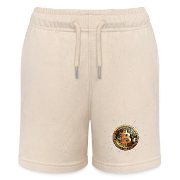 Bitcoin - König der Kryptowährungen - Stanley/Stella Teenager Bio-Joggingshorts MINI BOLTER - Natur - Vorne