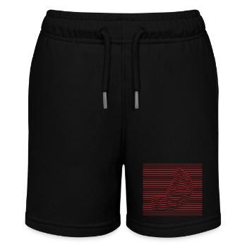 Pinching Hand - Stanley/Stella Teenager Bio-Joggingshorts MINI BOLTER - Schwarz - Vorne
