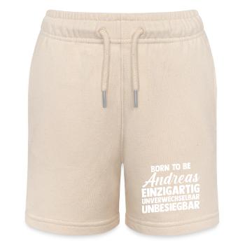 Vorname Andreas - Stanley/Stella Teenager Bio-Joggingshorts MINI BOLTER - Natur - Vorne