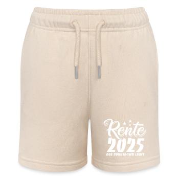 Rente 2025 - Countdown läuft - Ruhestand - Pension - Stanley/Stella Teenager Bio-Joggingshorts MINI BOLTER - Natur - Vorne