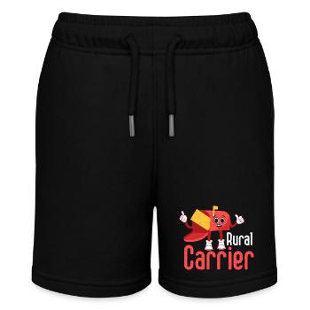 Rural Carrier Mailman Postal Worker - Stanley/Stella Teenager Bio-Joggingshorts MINI BOLTER - Schwarz - Vorne