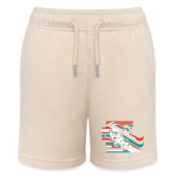 schifahren ski wintersport schnee winter - Stanley/Stella Teenager Bio-Joggingshorts MINI BOLTER - Natur - Vorne