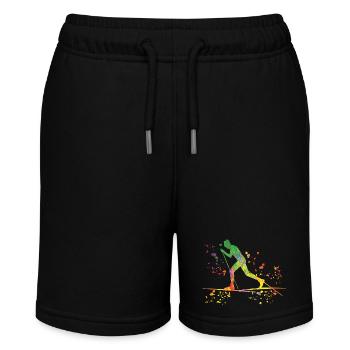 Cross-country skiing Cross-country skiing - Stanley/Stella MINI BOLTER Organic Teen Jogging Shorts - black - Front