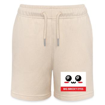 Large clamping blocks eyes - Stanley/Stella MINI BOLTER Organic Teen Jogging Shorts - soft Ecru - Front