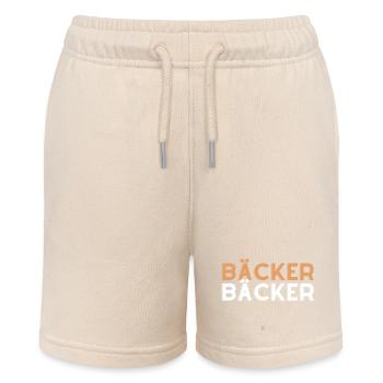 Bäcker Backkünstler Konditor Backhandwerker - Stanley/Stella Teenager Bio-Joggingshorts MINI BOLTER - Natur - Vorne