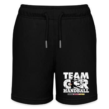 HANDBALL EM TEAM GERMANY - Stanley/Stella Teenager Bio-Joggingshorts MINI BOLTER - Schwarz - Vorne