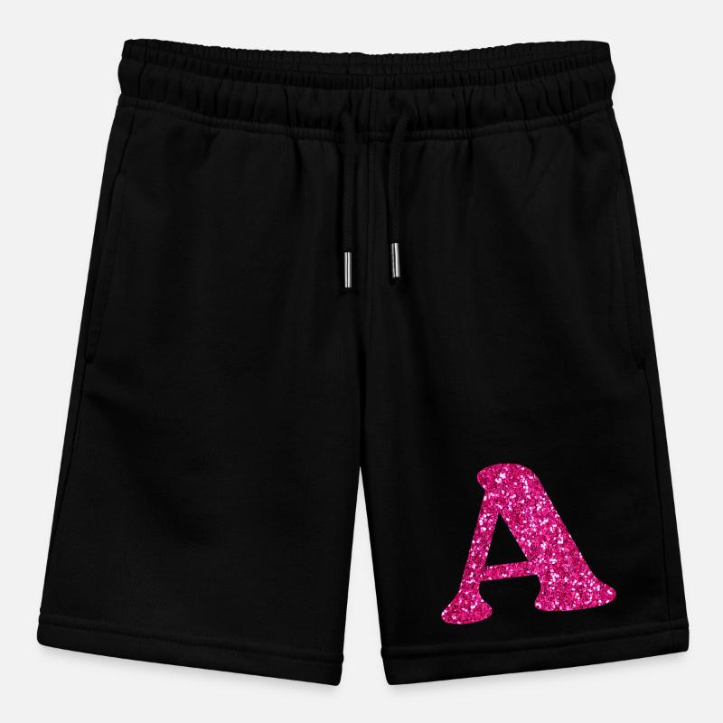 Buchstabe A Rosa Glitzer Stanley/Stella Teenager Bio-Joggingshorts MINI BOLTER