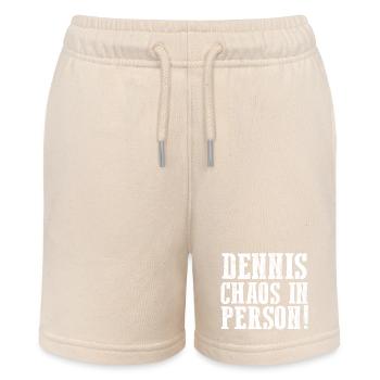 First name Dennis - Stanley/Stella MINI BOLTER Organic Teen Jogging Shorts - soft Ecru - Front