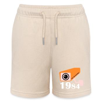 1984 - They are watching - Stanley/Stella MINI BOLTER Organic Teen Jogging Shorts - soft Ecru - Front