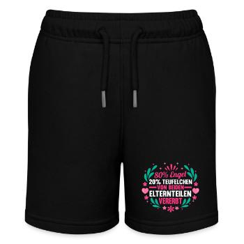 Töchter Tochter - Stanley/Stella Teenager Bio-Joggingshorts MINI BOLTER - Schwarz - Vorne