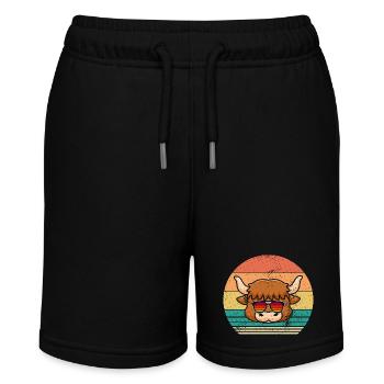 Buffalo Cattle Oxen - Stanley/Stella MINI BOLTER Organic Teen Jogging Shorts - black - Front