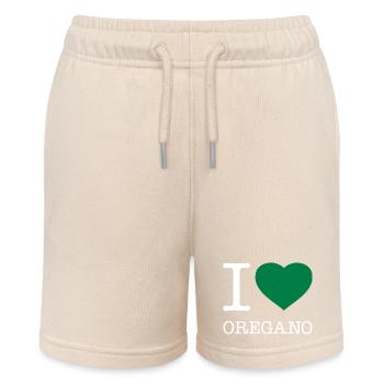 I LOVE OREGANO - Stanley/Stella Teenager Bio-Joggingshorts MINI BOLTER - Natur - Vorne