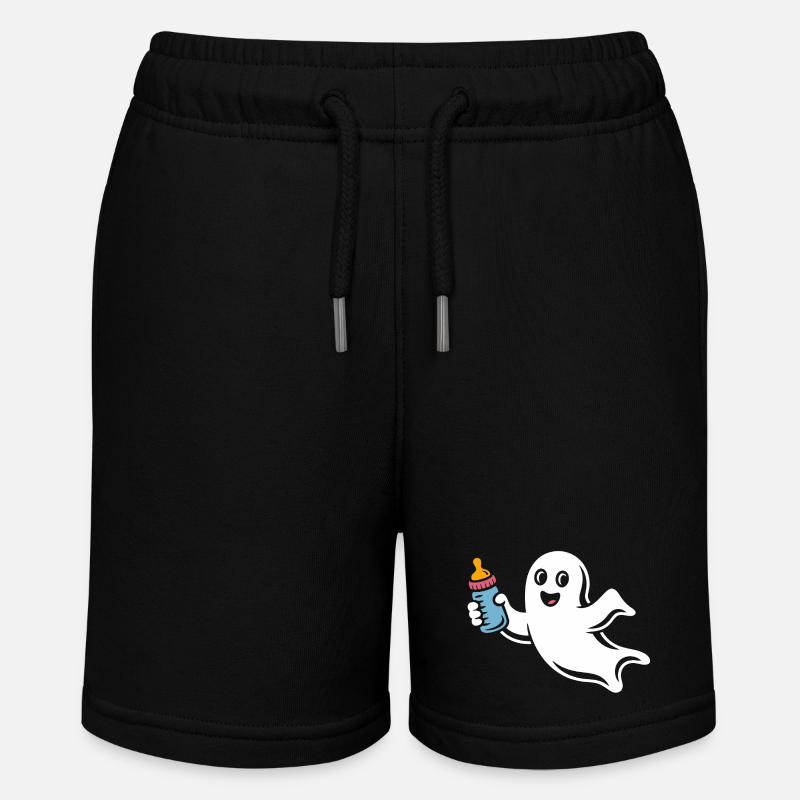 Fröhlicher Geist mit Fläschchen - Stanley/Stella Teenager Bio-Joggingshorts MINI BOLTER - Schwarz