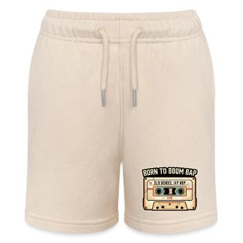 Old School Hip Hop Kassette Retro Design - Stanley/Stella Teenager Bio-Joggingshorts MINI BOLTER - Natur - Vorne