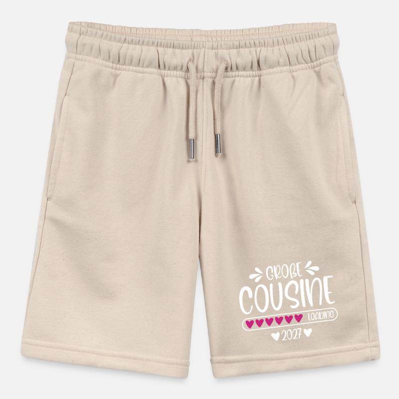 Big Cousin 2027 loading heart loading bar Stanley/Stella MINI BOLTER Organic Teen Jogging Shorts