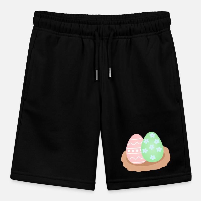 Pastel Easter Egg Duo in Nest Stanley/Stella MINI BOLTER Organic Teen Jogging Shorts