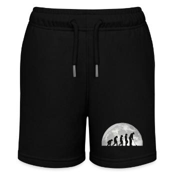 Golfspieler Evolution Golf - Stanley/Stella Teenager Bio-Joggingshorts MINI BOLTER - Schwarz - Vorne