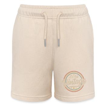 2013 Vintage 2013 Geburtstagsgeschenk - Retro Stil 2013 - Stanley/Stella Teenager Bio-Joggingshorts MINI BOLTER - Natur - Vorne
