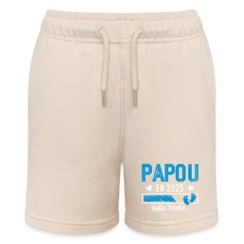 Papua im Jahr 2025 Zukunft Opa Geschenk - Stanley/Stella Teenager Bio-Joggingshorts MINI BOLTER - Natur - Vorne