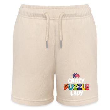 Crazy Puzzle Lady Piece Jigsaw Puzzle - Stanley/Stella Teenager Bio-Joggingshorts MINI BOLTER - Natur - Vorne