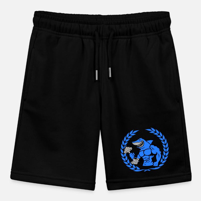 shark shark bodybuilding dumbbell Stanley/Stella MINI BOLTER Organic Teen Jogging Shorts