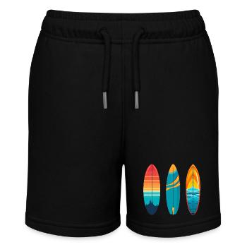 Surfboard - Stanley/Stella MINI BOLTER Organic Teen Jogging Shorts - black - Front