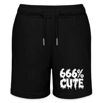 666 % mignon ! Conception de fille gothique satanique - Short bio MINI BOLTER Stanley/Stella Ado - noir - Devant