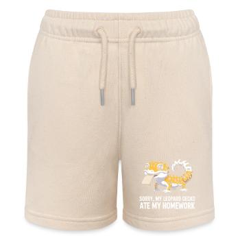 Leopard Gecko Leopard Gecko Reptile Terraristics - Stanley/Stella MINI BOLTER Organic Teen Jogging Shorts - soft Ecru - Front