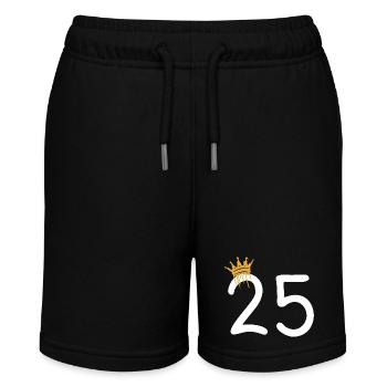 25 - Stanley/Stella Teenager Bio-Joggingshorts MINI BOLTER - Schwarz - Vorne