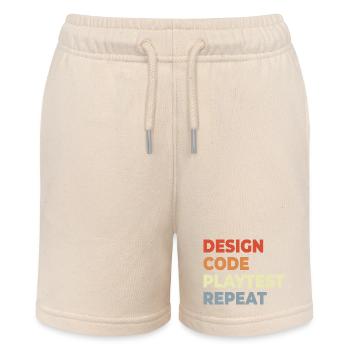 Game Development Workflow - Stanley/Stella MINI BOLTER Organic Teen Jogging Shorts - soft Ecru - Front