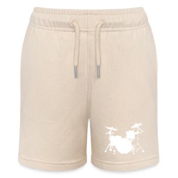 Trapset Drawing - Stanley/Stella MINI BOLTER Organic Teen Jogging Shorts - soft Ecru - Front