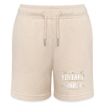 38 Years Old Vintage 1986 Limited Edition 38th - Stanley/Stella MINI BOLTER Organic Teen Jogging Shorts - soft Ecru - Front