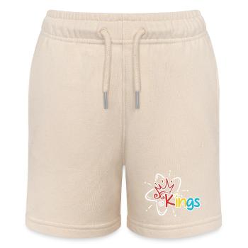 Kings Crown Atom T-Shirt - Stanley/Stella Teenager Bio-Joggingshorts MINI BOLTER - Natur - Vorne