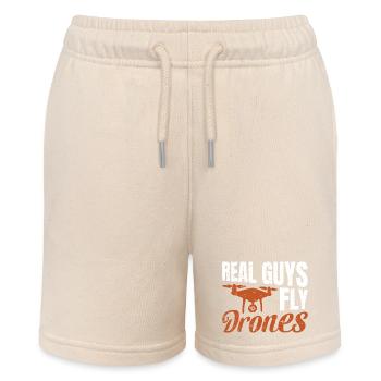 Real Guys fly Drones - Stanley/Stella Teenager Bio-Joggingshorts MINI BOLTER - Natur - Vorne