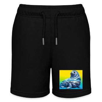seal - Stanley/Stella MINI BOLTER Organic Teen Jogging Shorts - black - Front