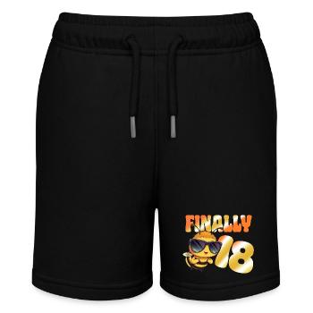 Finally 18 - Stanley/Stella MINI BOLTER Organic Teen Jogging Shorts - black - Front