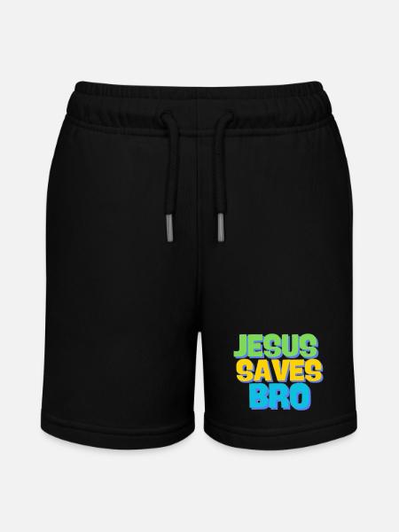Jesus saves bro - Stanley/Stella Teenager Bio-Joggingshorts MINI BOLTER - Schwarz