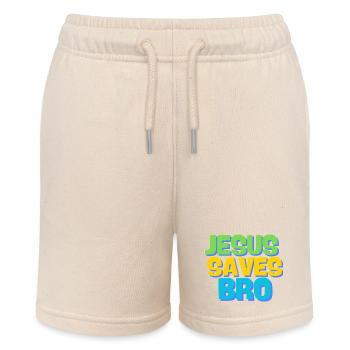 Jesus saves bro - Stanley/Stella Teenager Bio-Joggingshorts MINI BOLTER - Natur - Vorne