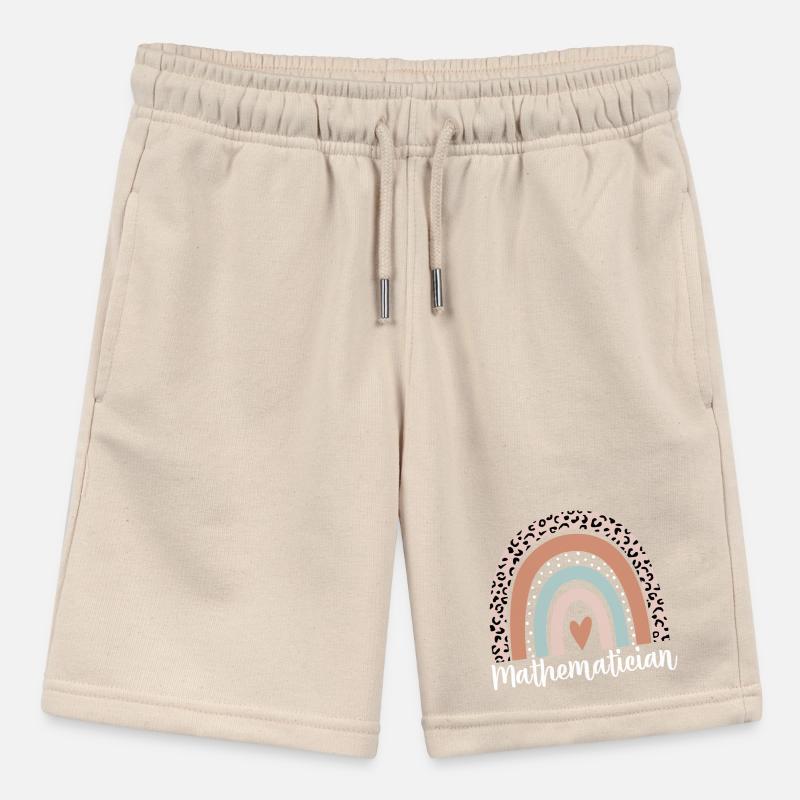 Mathematiker Regenbogenleopard Lustiger Mathematiker Stanley/Stella Teenager Bio-Joggingshorts MINI BOLTER